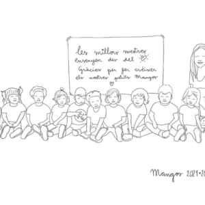 Orlas escolares line art